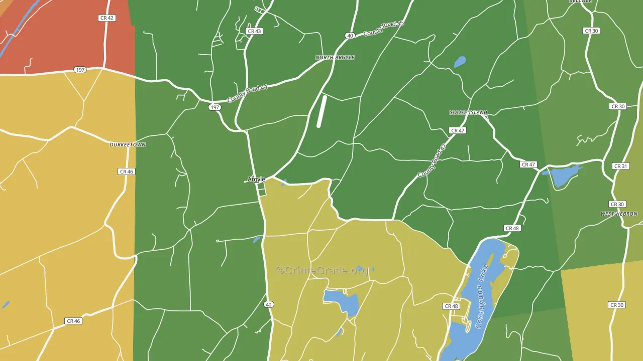 Argyle, NY Map of Assault Rates