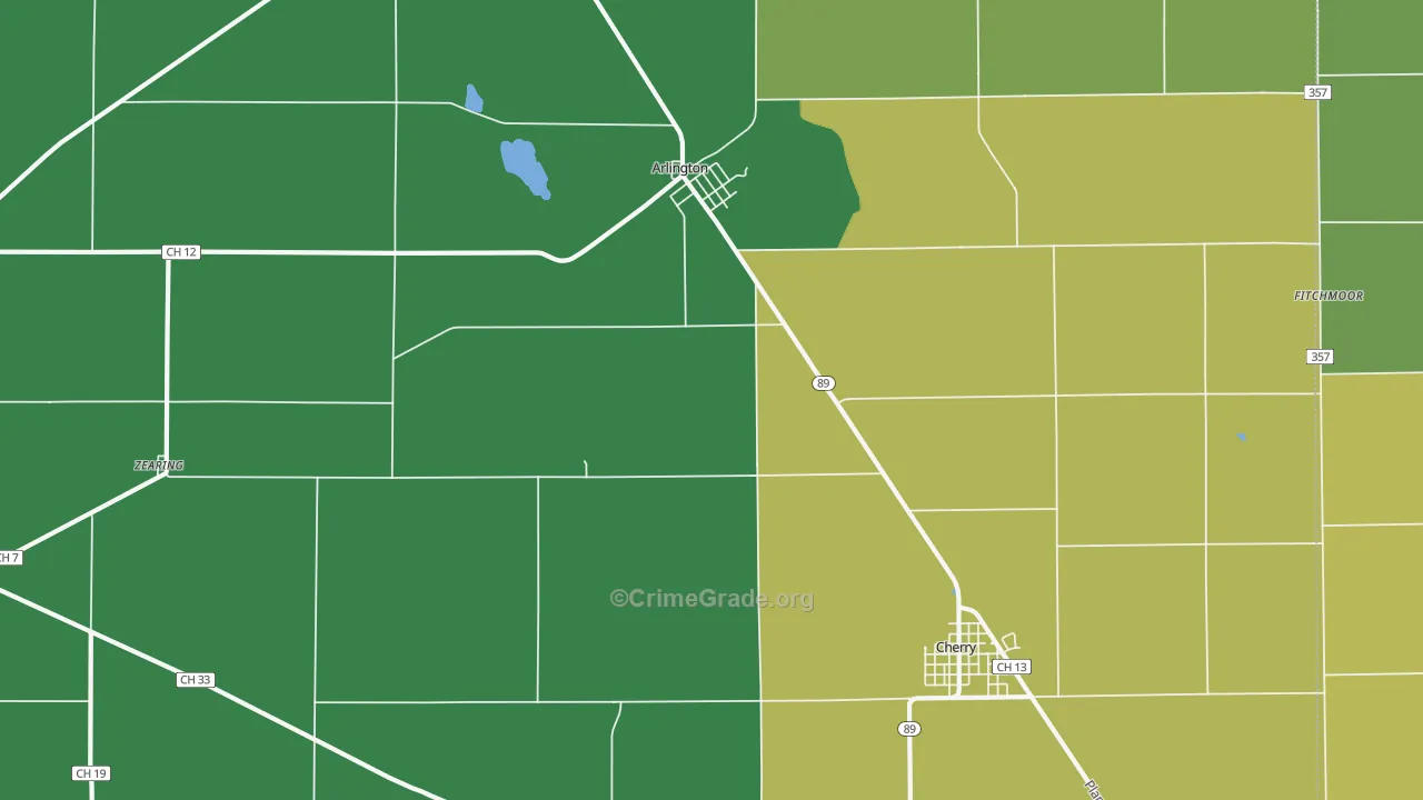 Arlington, IL Map of Assault Rates