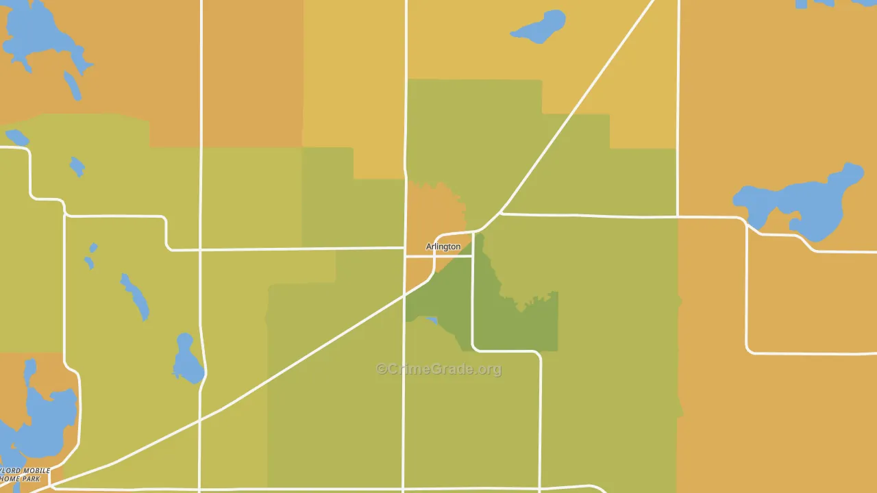 Arlington, MN Map of Assault Rates
