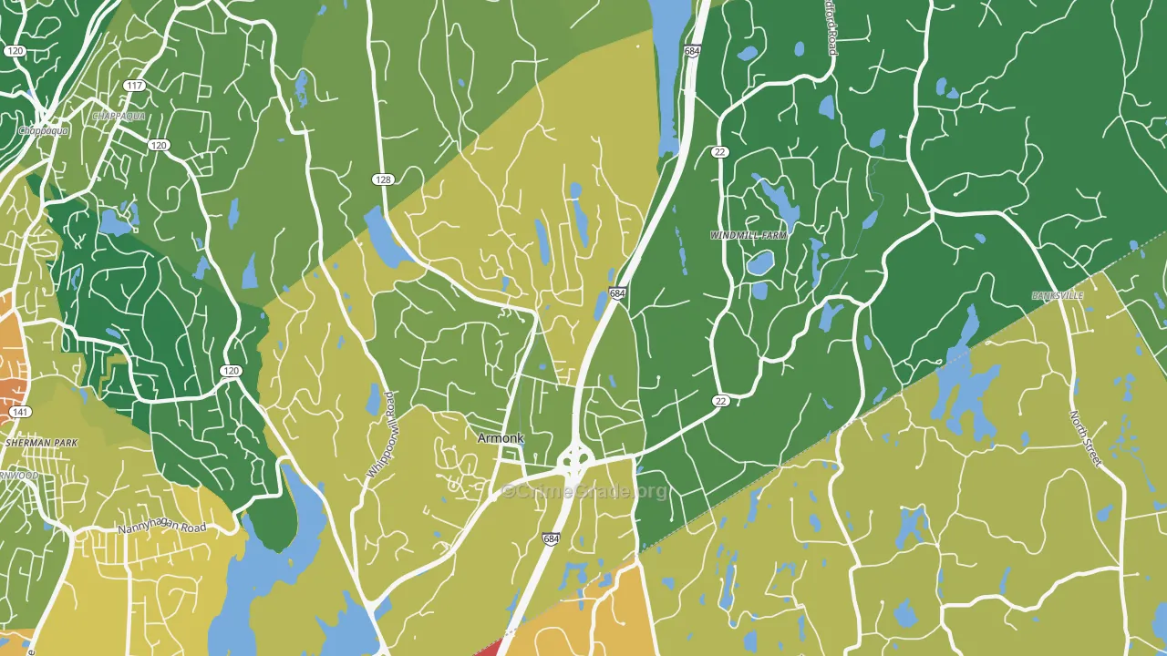 Armonk, NY Map of Assault Rates