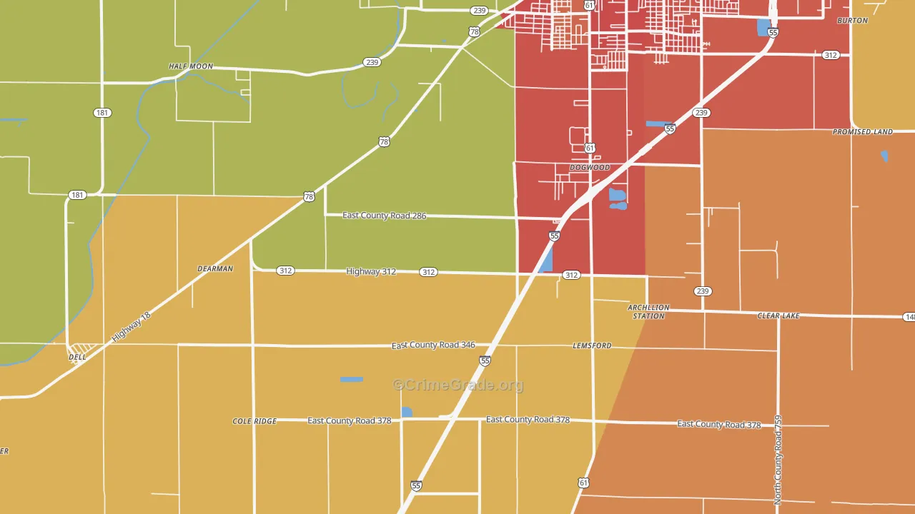 Armorel, AR Map of Assault Rates