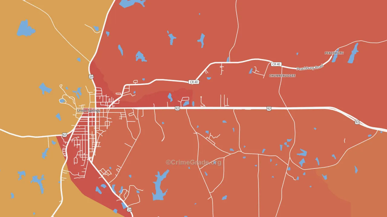 Armstrong, AL Map of Assault Rates