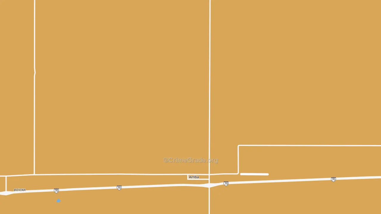Arriba, CO Map of Assault Rates