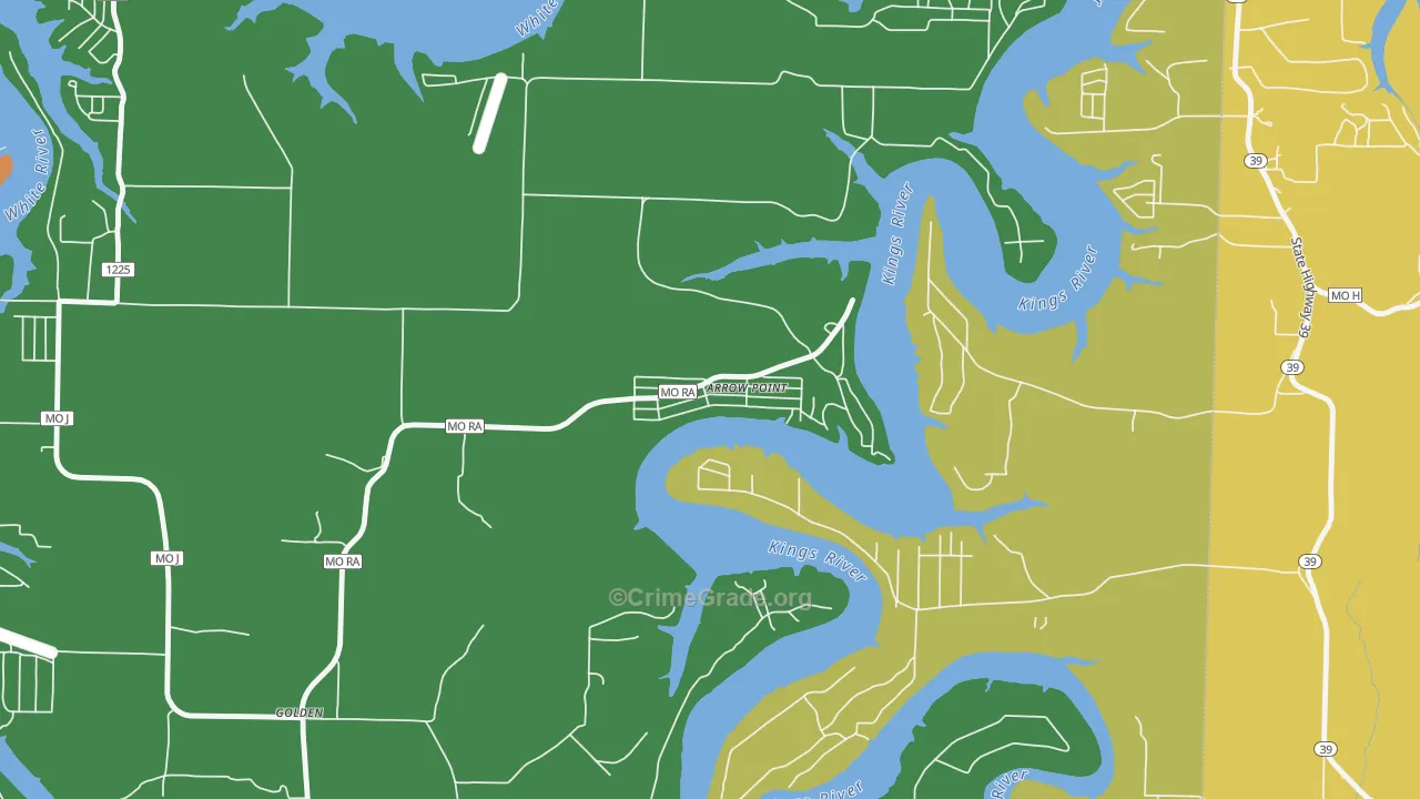 Arrow Point, MO Map of Assault Rates