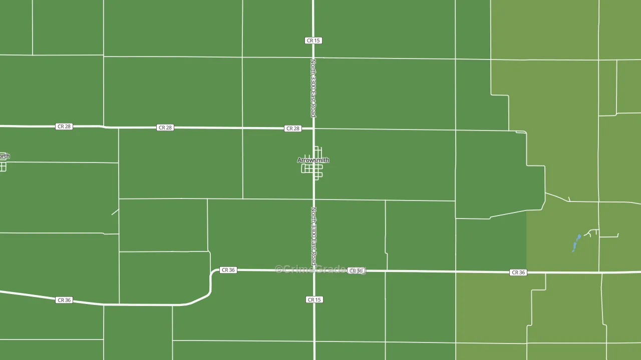 Arrowsmith, IL Map of Assault Rates