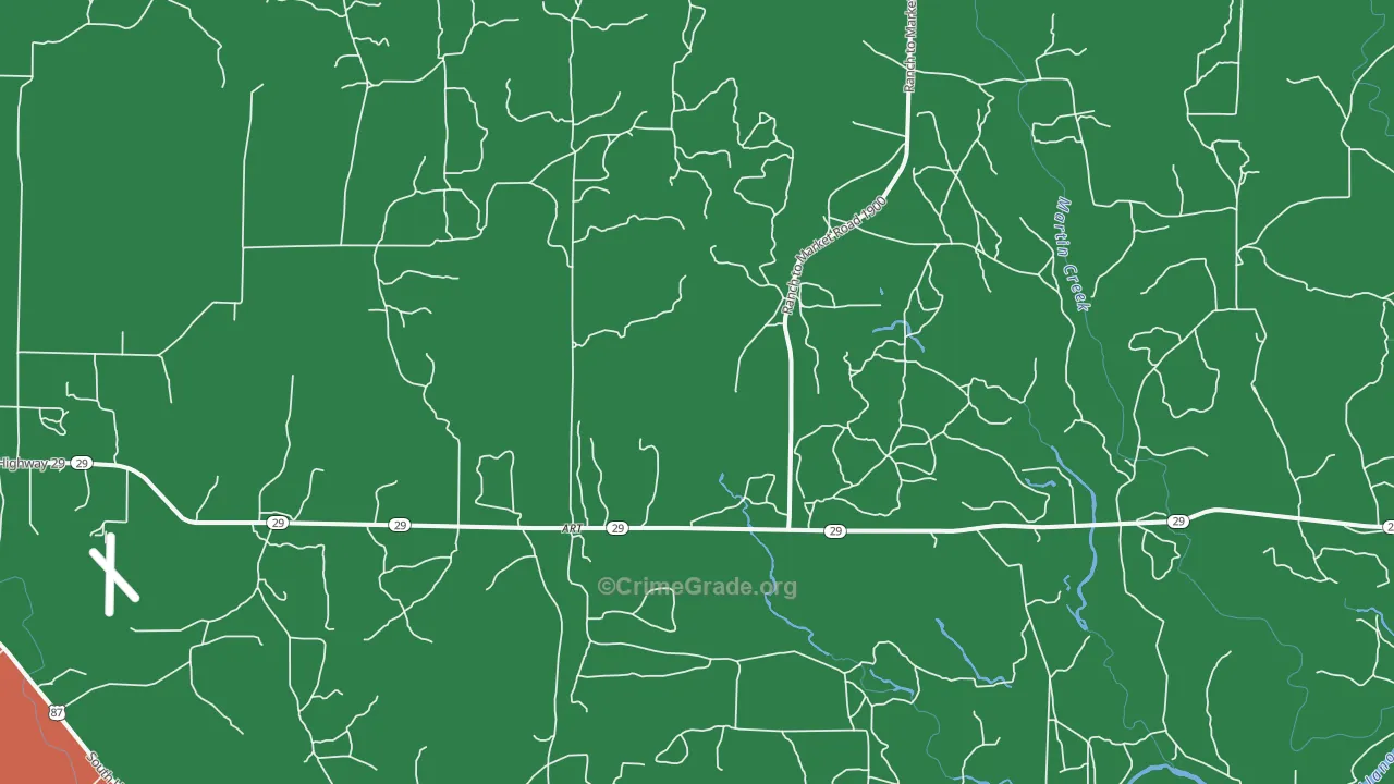 Art, TX Map of Assault Rates