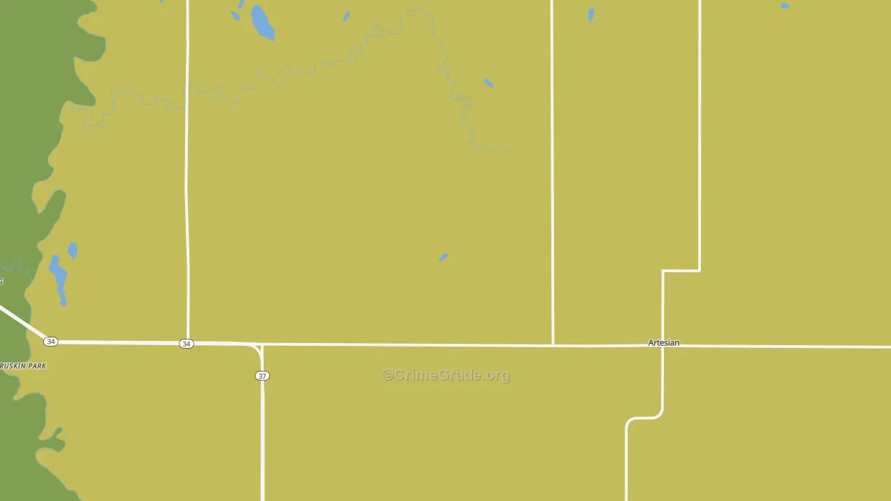 Artesian, SD Map of Assault Rates