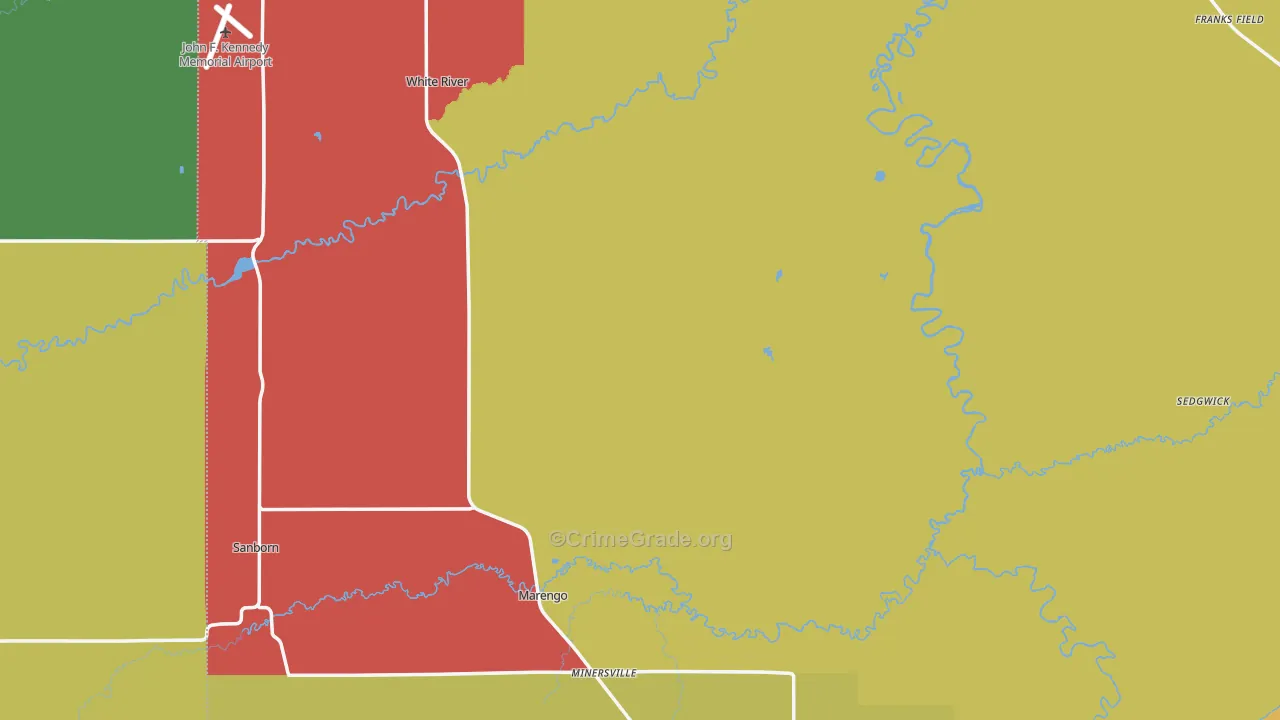 Ashland County, WI Map of Assault Rates