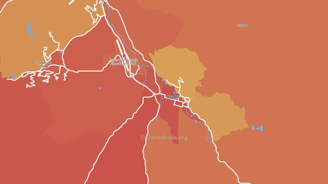 Aspen, CO Map of Assault Rates