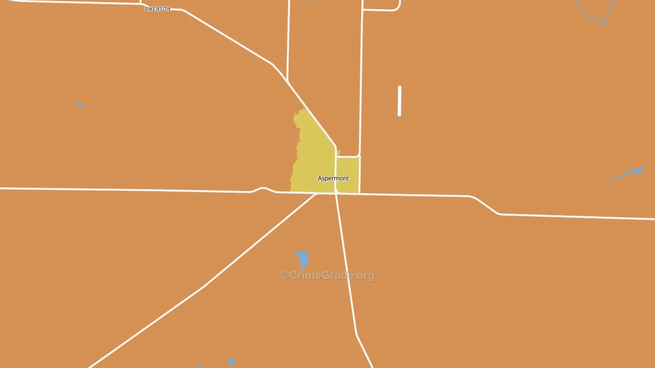 Aspermont, TX Map of Assault Rates
