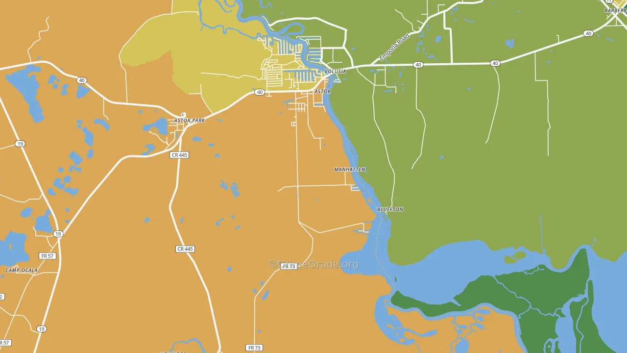 Astor Park, FL Map of Assault Rates