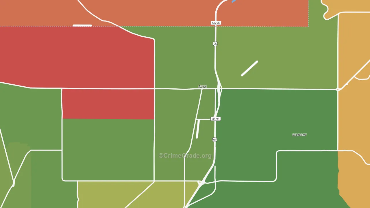 Athol, ID Map of Assault Rates