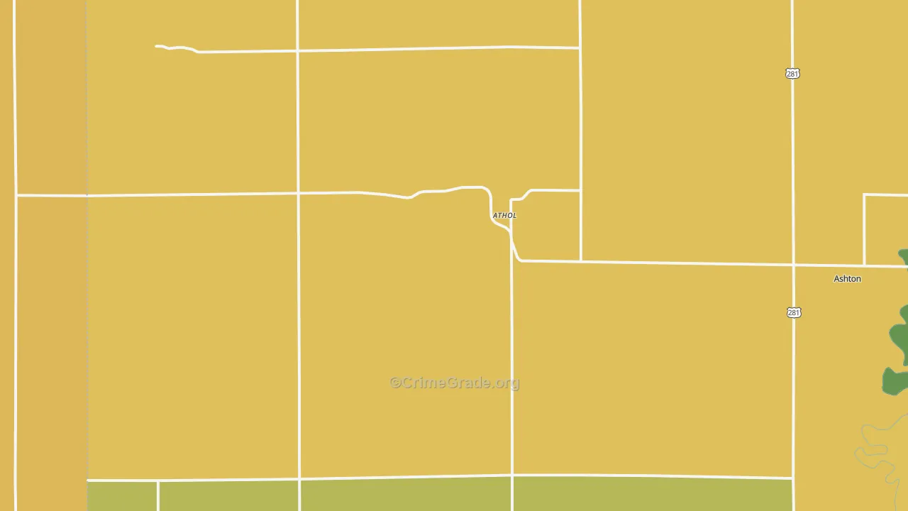 Athol, SD Map of Assault Rates