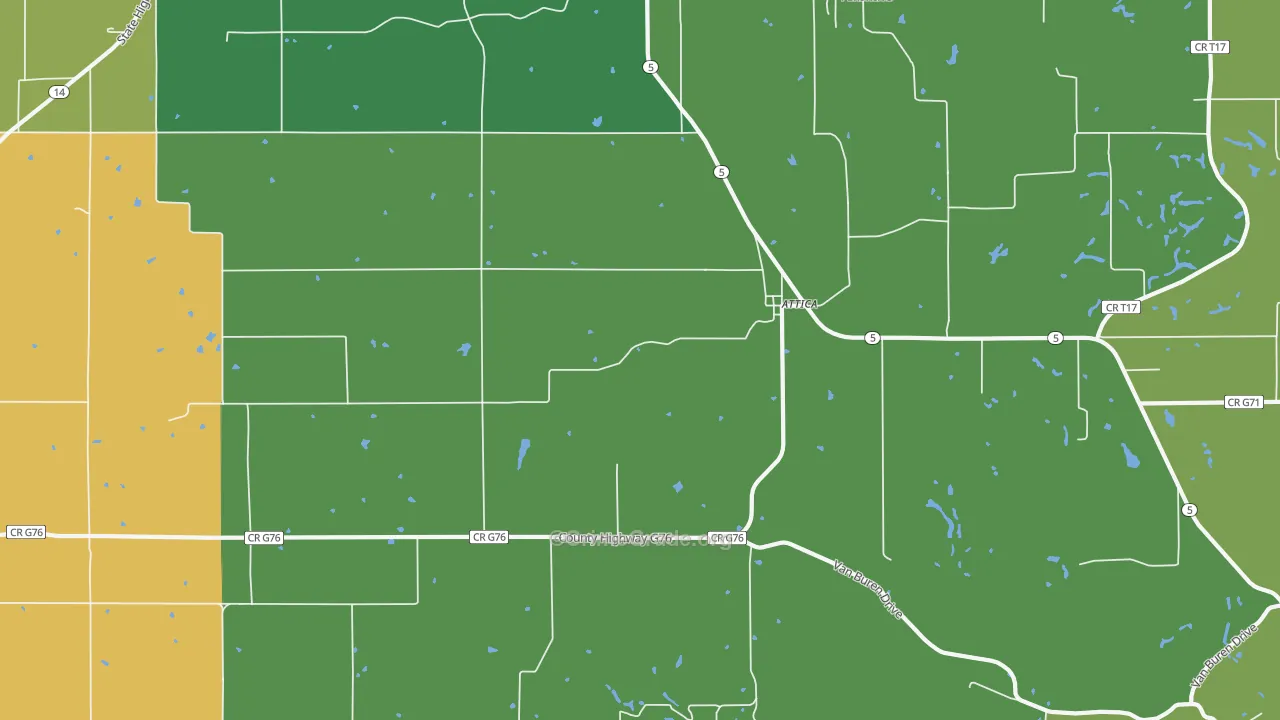Attica, IA Map of Assault Rates