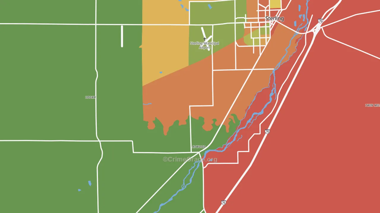Atwood, CO Map of Assault Rates