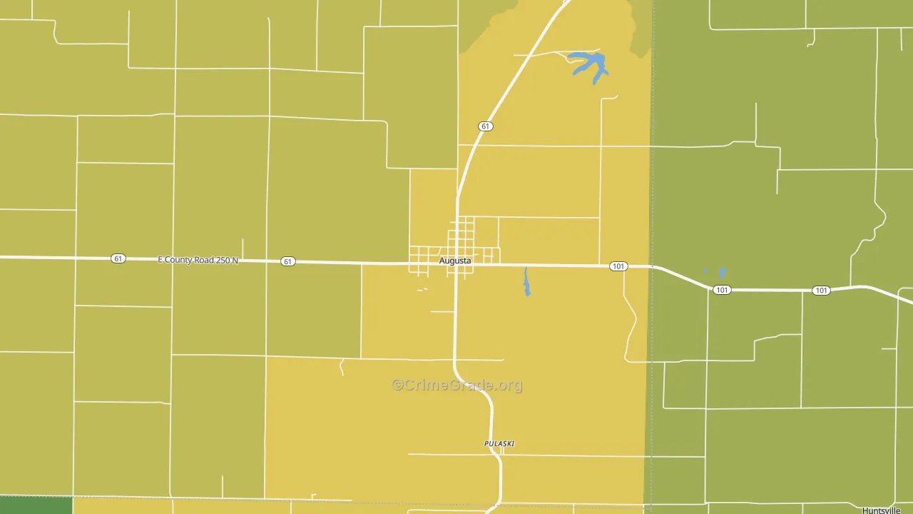 Augusta, IL Map of Assault Rates