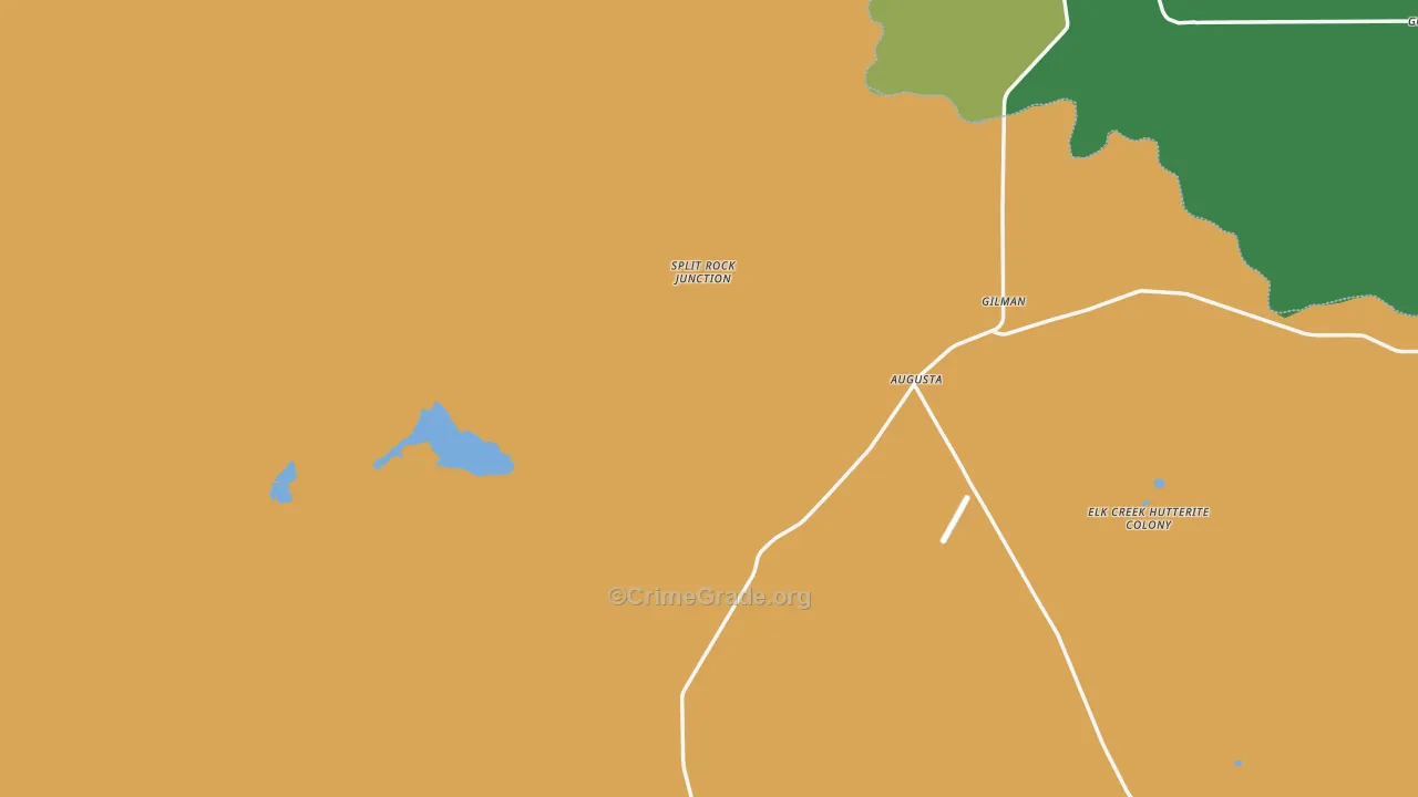 Augusta, MT Map of Assault Rates