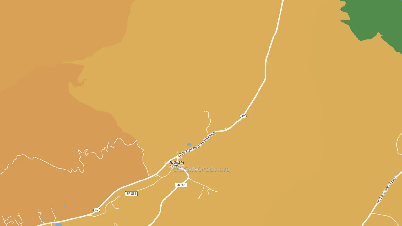 Augusta Springs, VA Map of Assault Rates