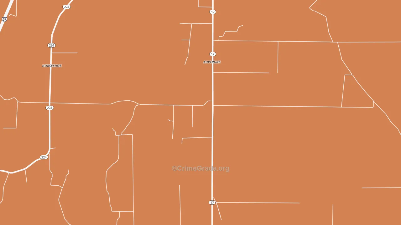 Auvergne, AR Map of Assault Rates
