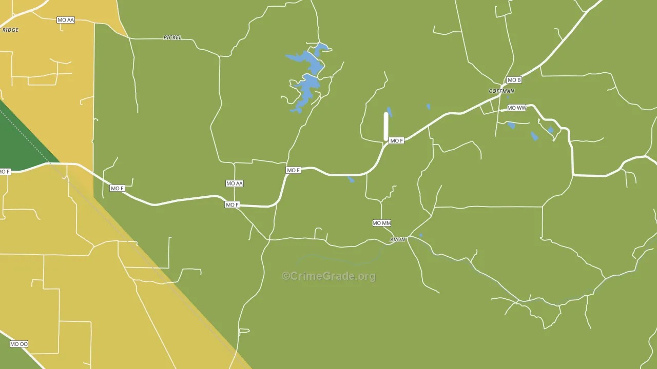 Avon, MO Map of Assault Rates