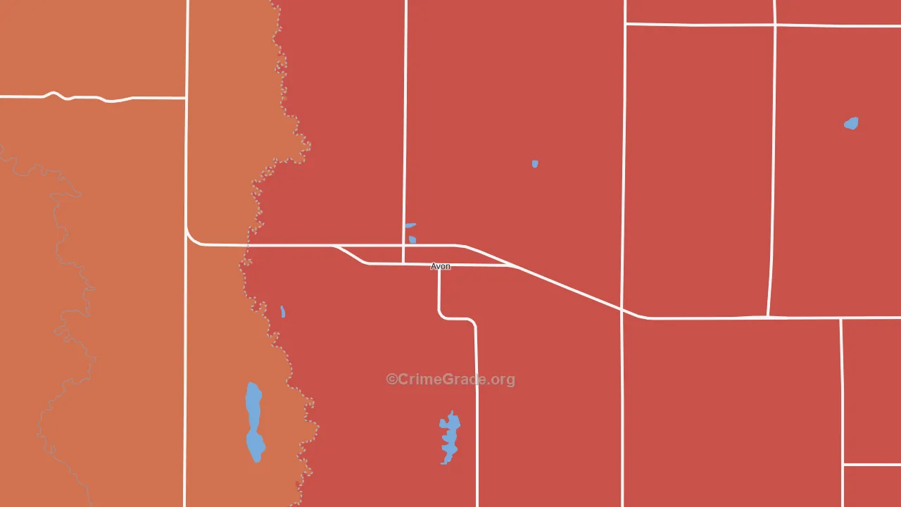 Avon, SD Map of Assault Rates