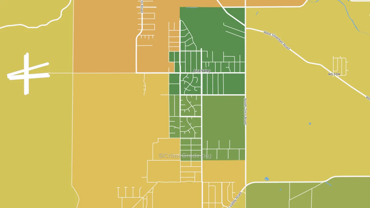 Avra Valley, AZ Map of Assault Rates