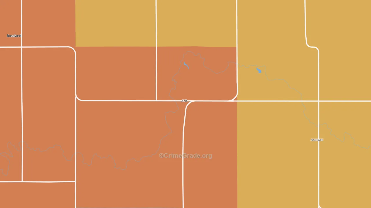 Ayr, NE Map of Assault Rates