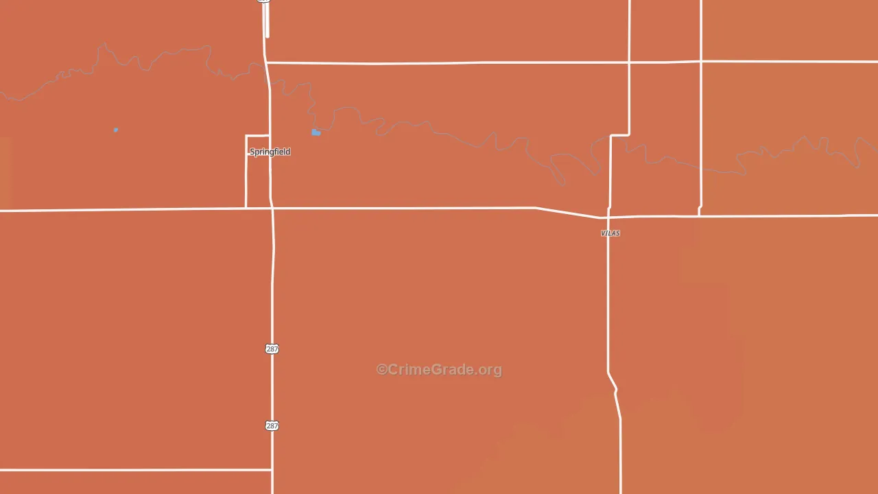 Baca County, CO Map of Assault Rates