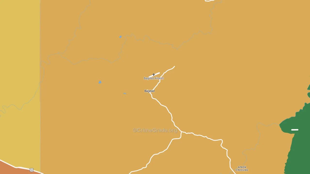 Bagdad, AZ Map of Assault Rates