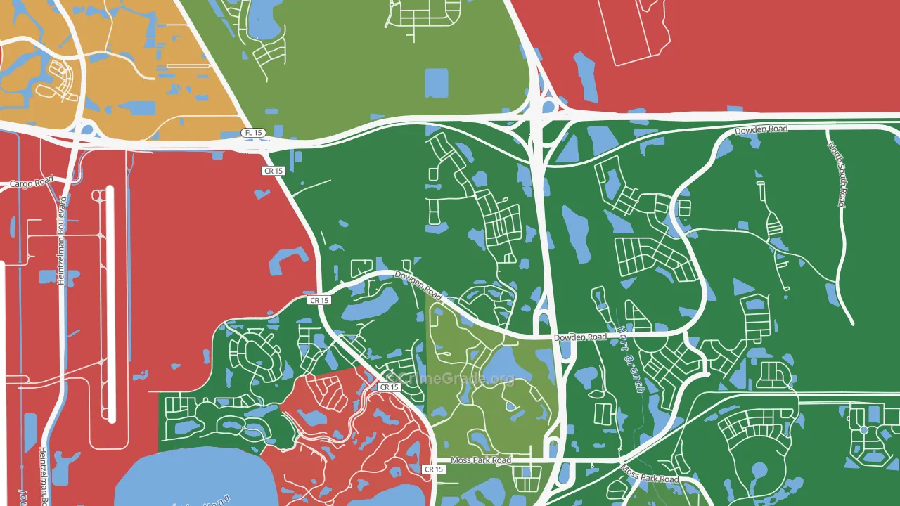 Bal Bay, Orlando, FL Map of Assault Rates