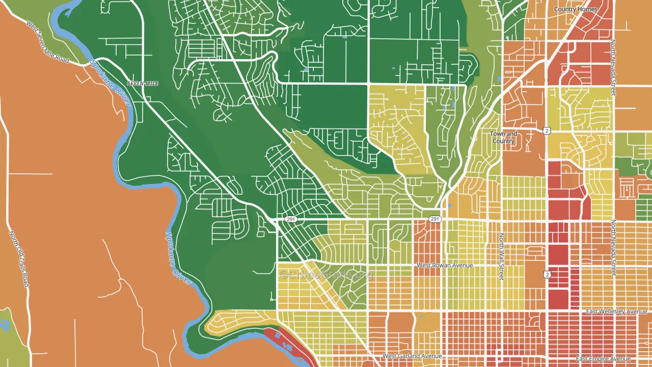 Balboa, Spokane, WA Map of Assault Rates