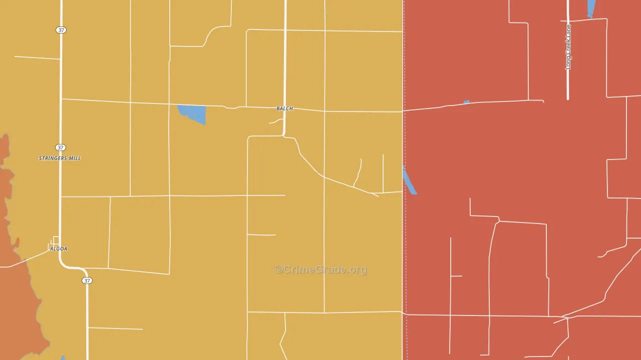 Balch, AR Map of Assault Rates