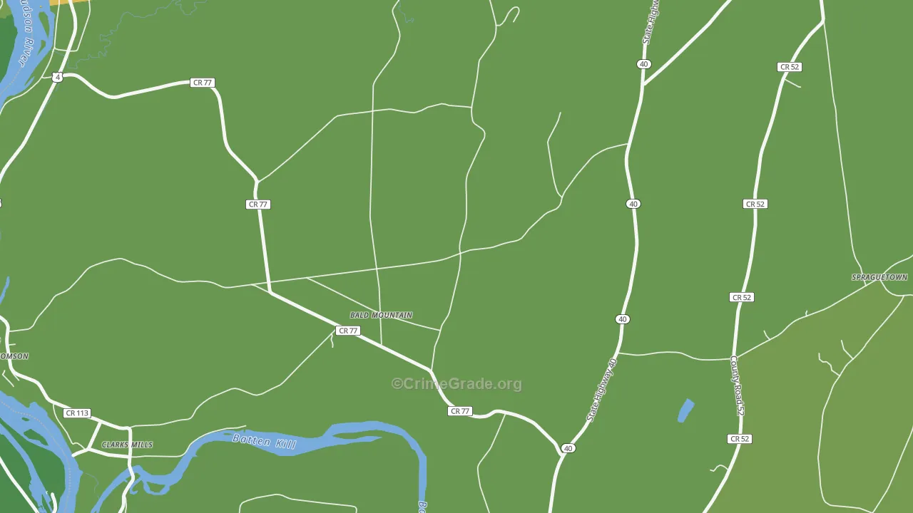 Bald Mountain, NY Map of Assault Rates