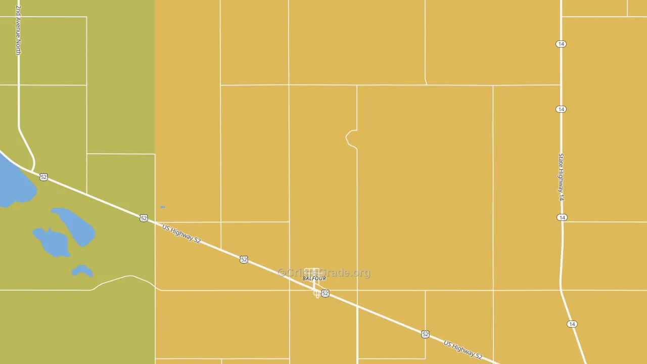 Balfour, ND Map of Assault Rates