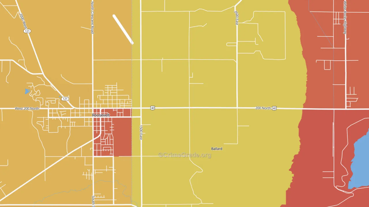 Ballard, UT Map of Assault Rates