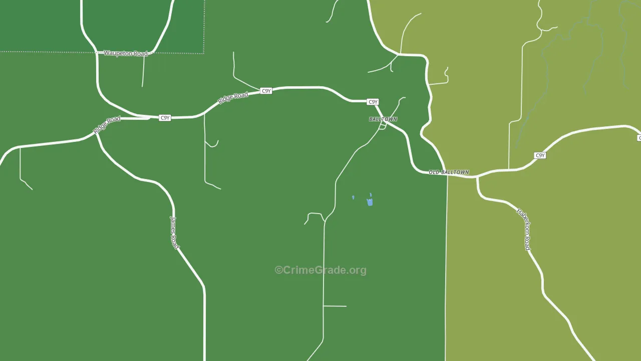 Balltown, IA Map of Assault Rates