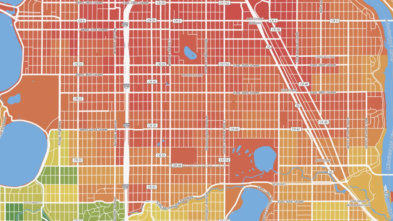 Bancroft, Minneapolis, MN Map of Assault Rates