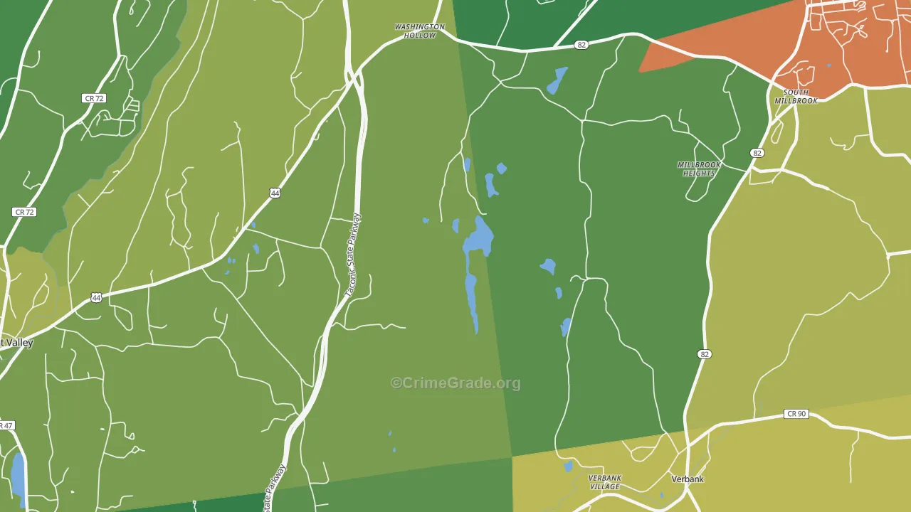 Bangall, NY Map of Assault Rates
