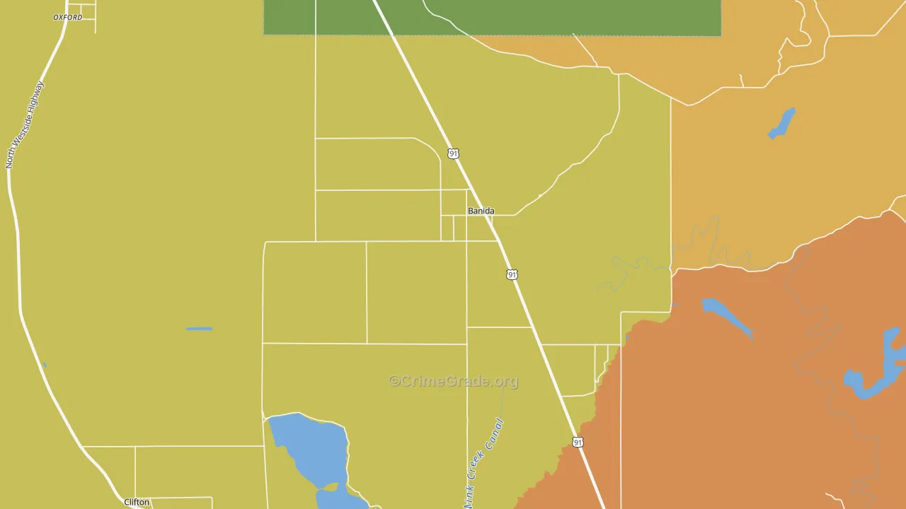 Banida, ID Map of Assault Rates