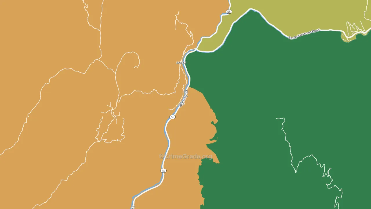 Banks, ID Map of Assault Rates