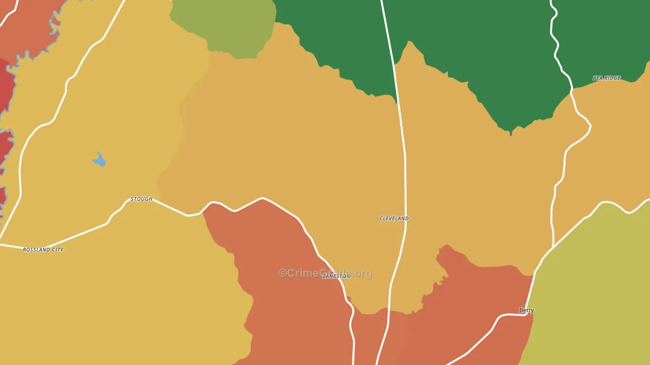 Bankston, AL Map of Assault Rates