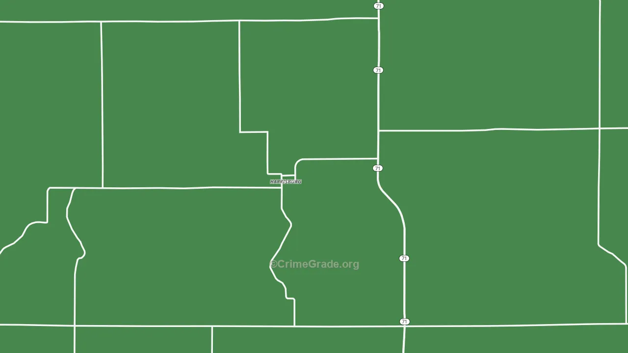 Banner County, NE Map of Assault Rates