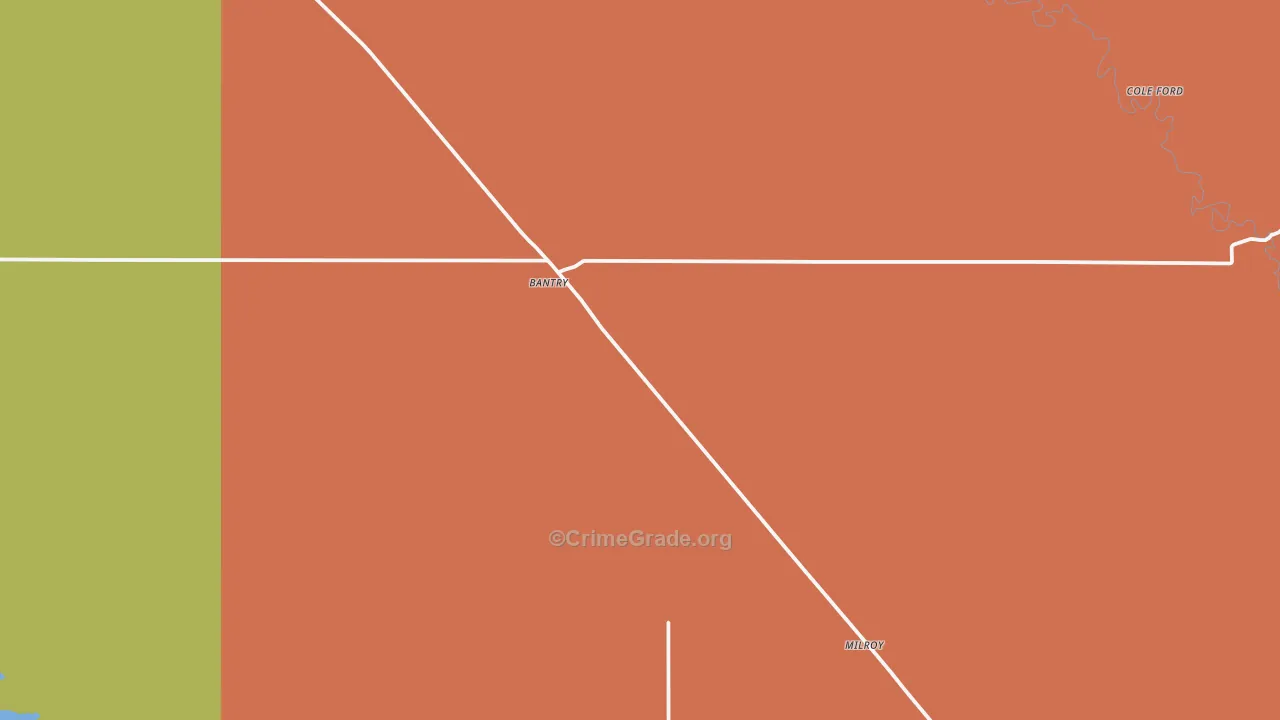 Bantry, ND Map of Assault Rates