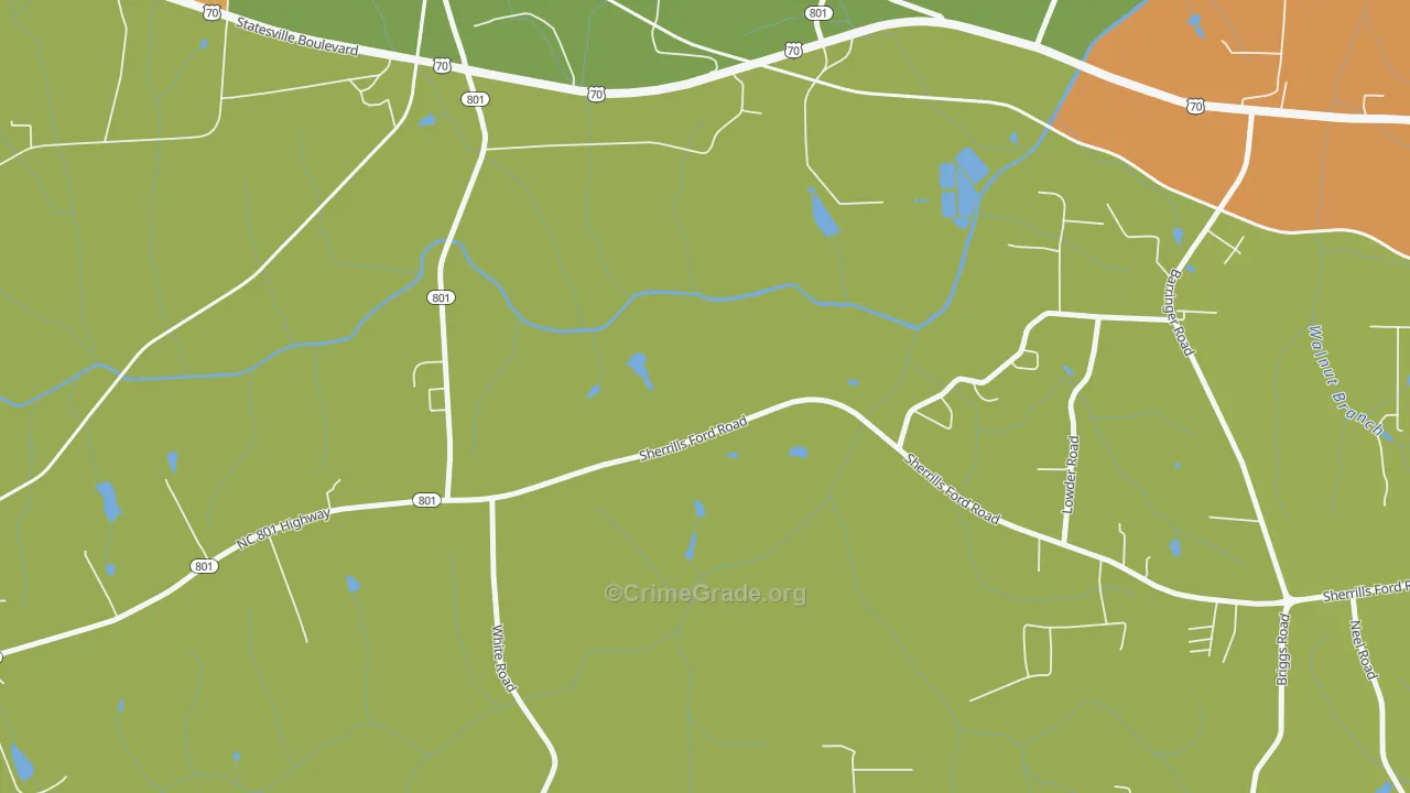 Barber, NC Map of Assault Rates