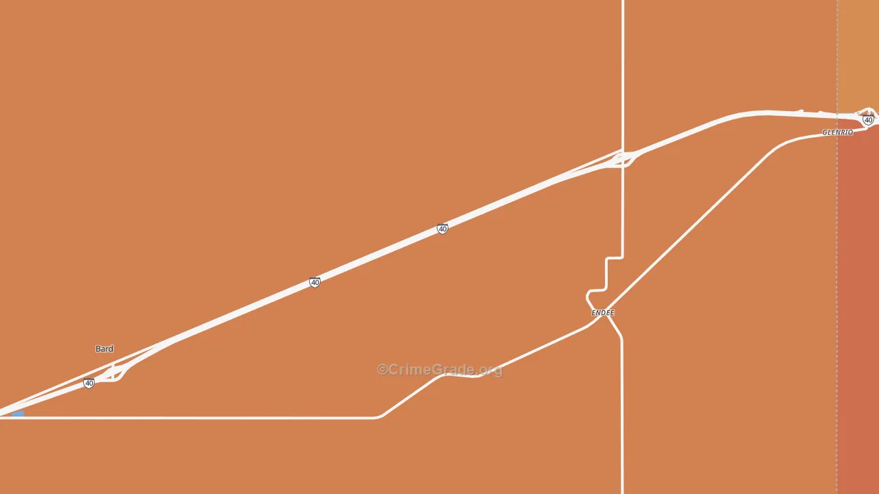 Bard, NM Map of Assault Rates