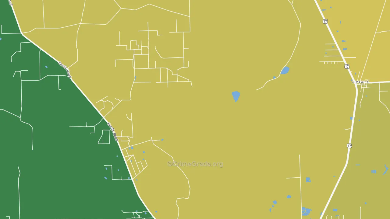 Bardin, FL Map of Assault Rates