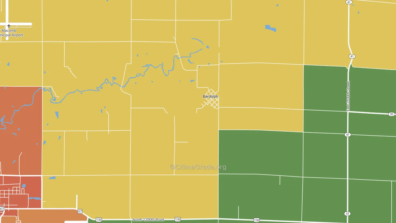 Bardolph, IL Map of Assault Rates