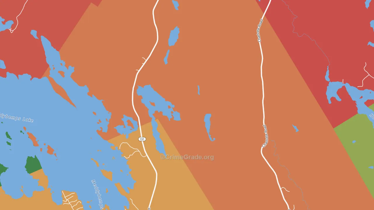 Baring, ME Map of Assault Rates