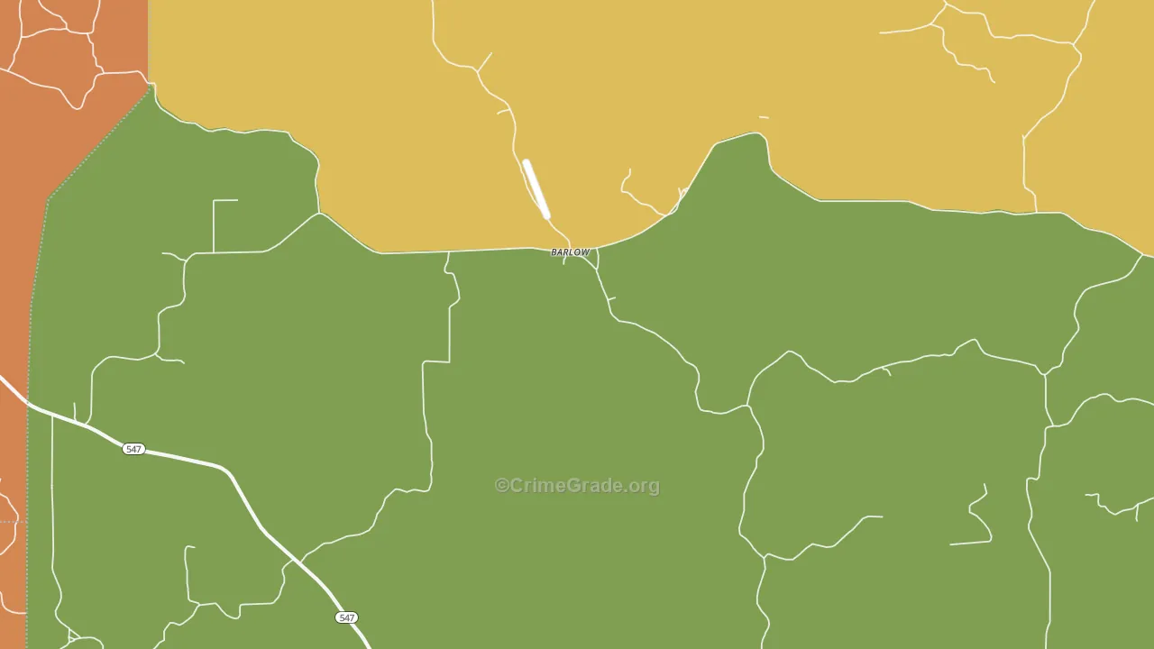 Barlow, MS Map of Assault Rates