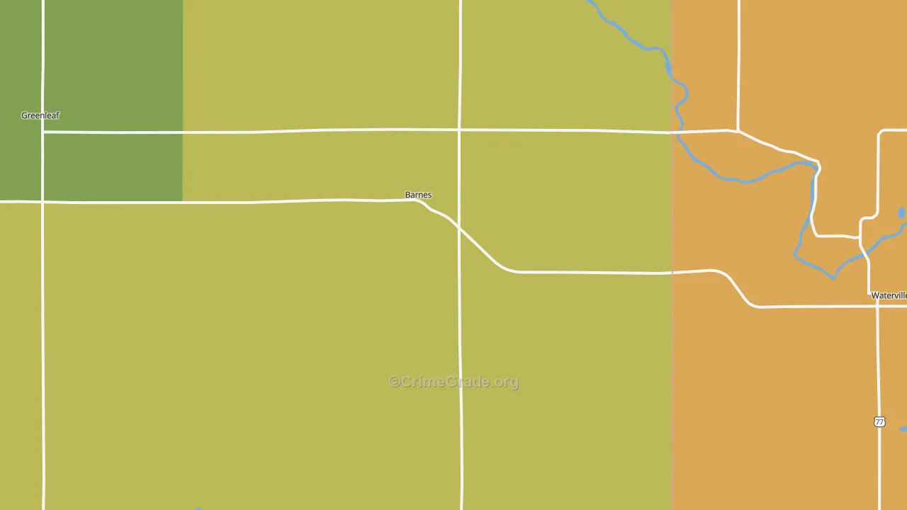 Barnes, KS Map of Assault Rates